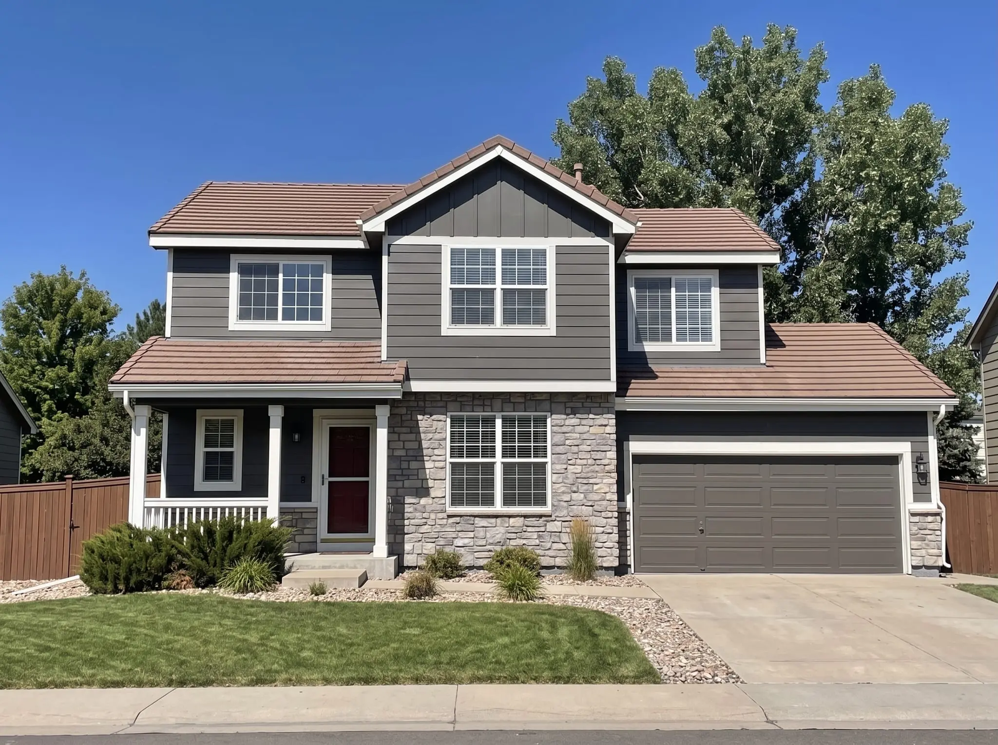 Exterior · Urbane Bronze + Alabaster